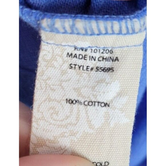 Soft Surroundings Plus Size Popover Top Size 1X 3/4 Length Sleeves Minim… - Picture 5 of 6